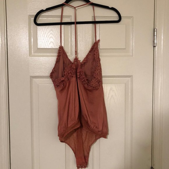 Intimately Free People Rust Lace Bodysuit - Picture 4 of 5
